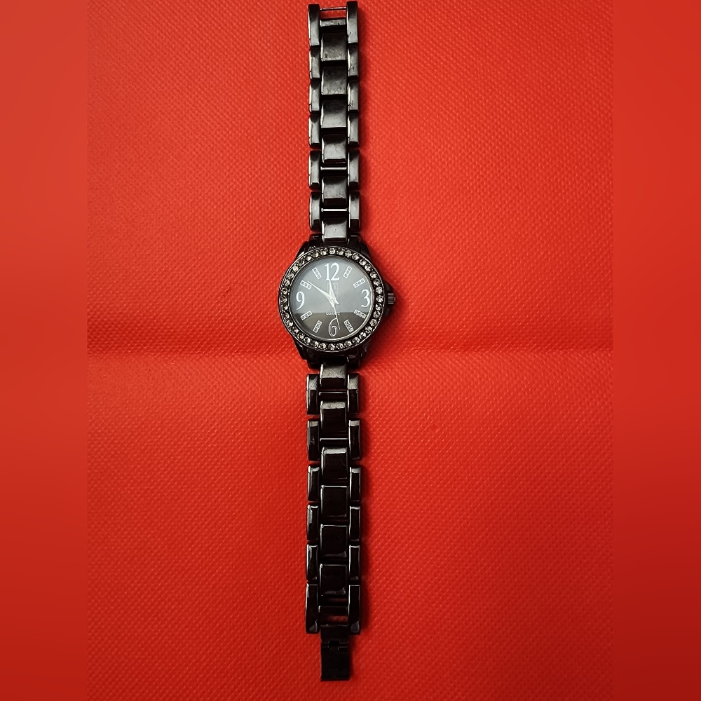 New York & Company Black Silver Women's Watch